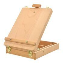 Без бренда «Коробка 6 шт.: Мольберт Две картинки этюдный ящик, настольный, хлопушка 55 см» в Набережных Челнах