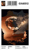 Картина по номерам 40x50 Неимоверный воздушный шар над пустыней