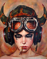 Без бренда «Девушка в шлеме с сигаретой» в Набережных Челнах