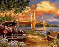 Без бренда «Американский автомобиль на фоне моста через залив» в Набережных Челнах