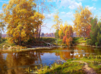 Без бренда «Краски осени на берегу озера» в Набережных Челнах в интернет-магазине  Без бренда «Краски осени на берегу озера» в Набережных Челнах