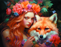 Без бренда «Рыжая девушка и рыжая лисица» в Набережных Челнах