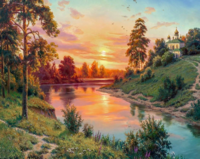 Без бренда «Вид на реку на закате» в Набережных Челнах